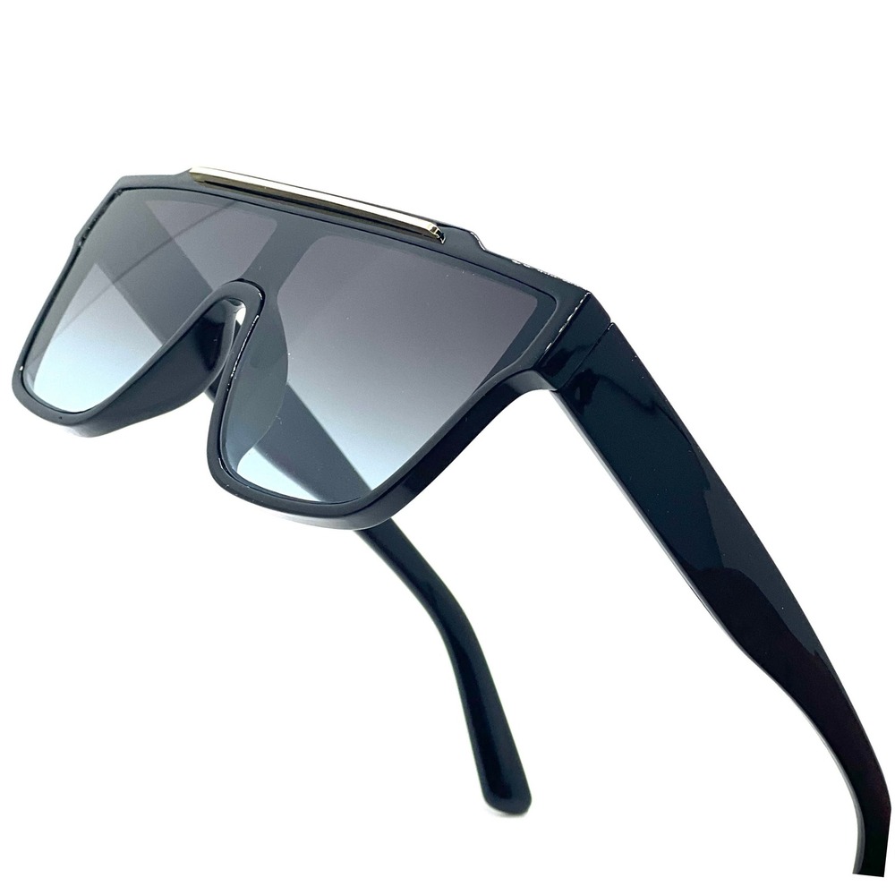 Flat Top Sunglasses‎ Men's Fashion Square Frame Oversized Shades Miami Beach Hot